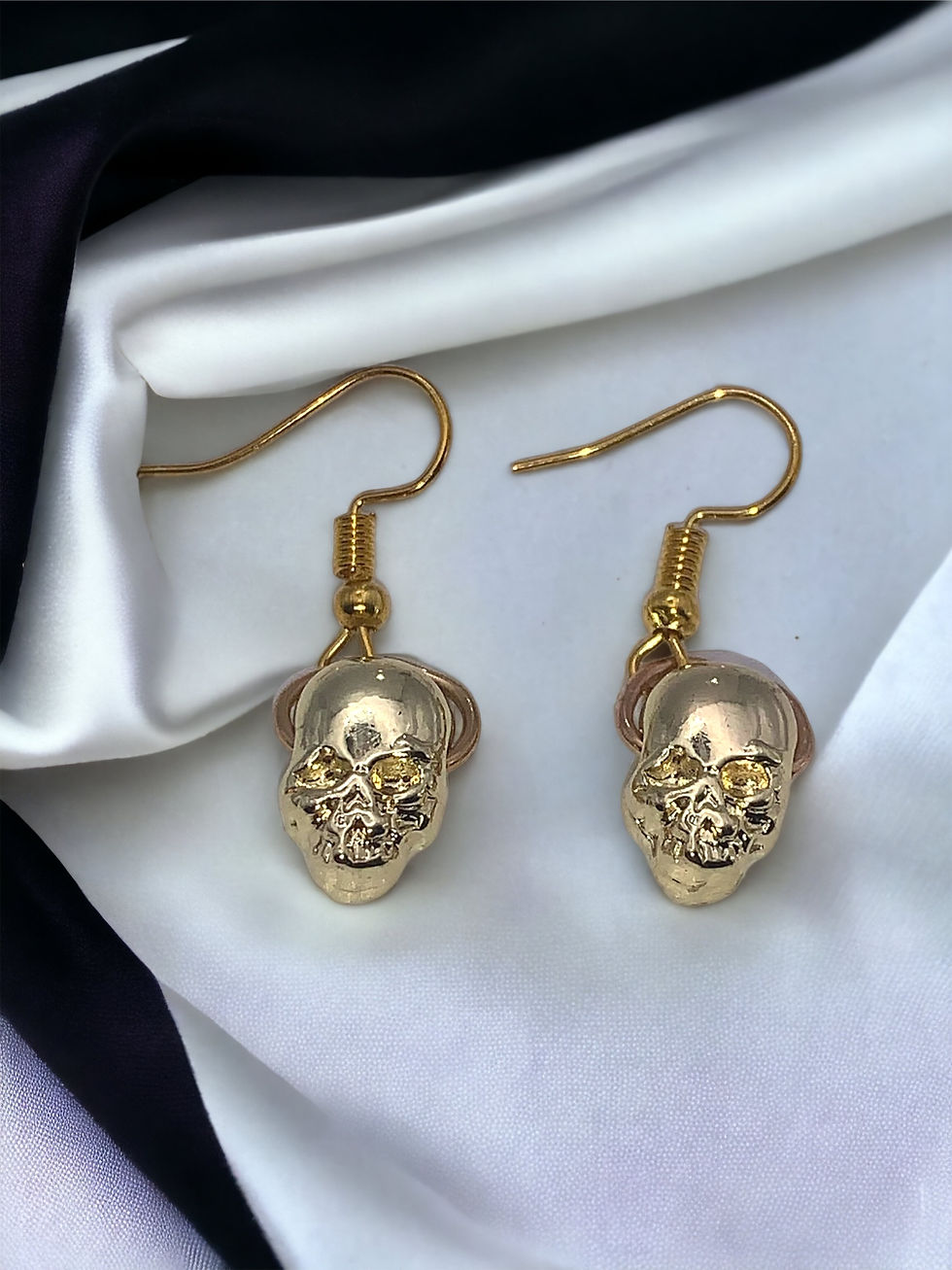 Miniatura: Gold Skull Earrings