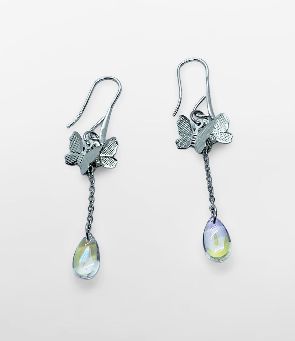 Miniatura: Butterfly Teardrop Earrings 