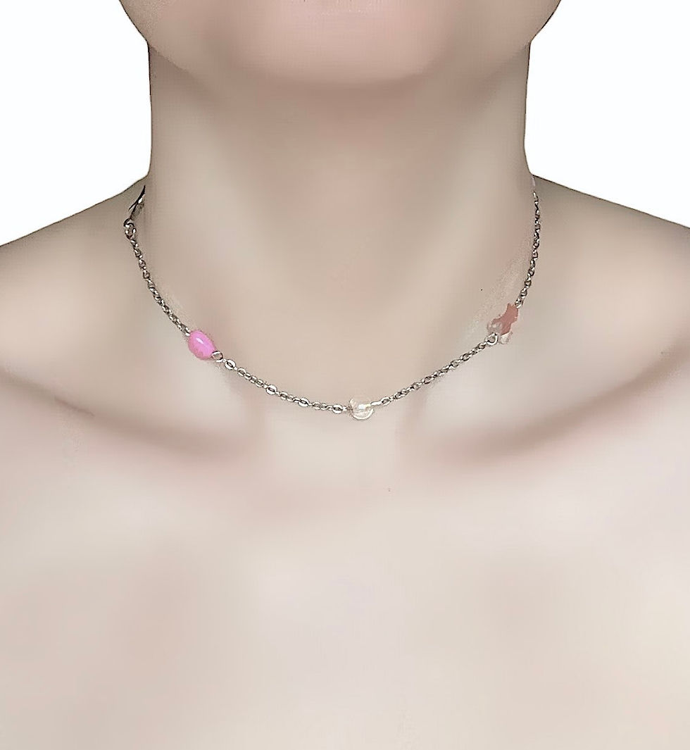 Miniatyrbild: Sweet Static Hearts Necklace