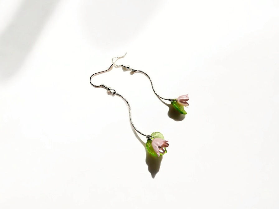 Thumbnail: Whimsical Flower Drop Earrings
