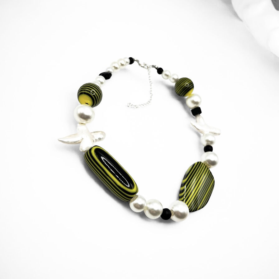 Miniature : Cross Pearl Carnival Necklace
