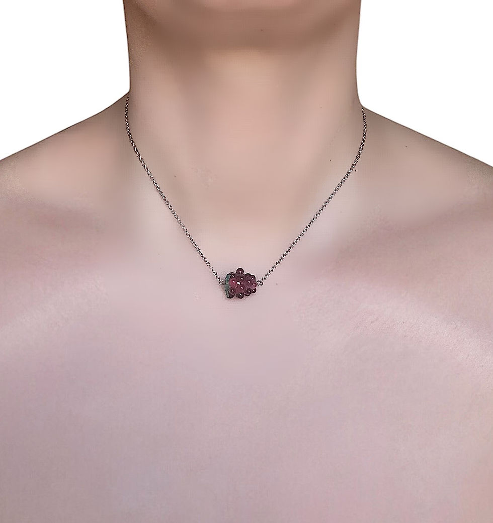 Miniature : The Lampwork Blackberry Necklace