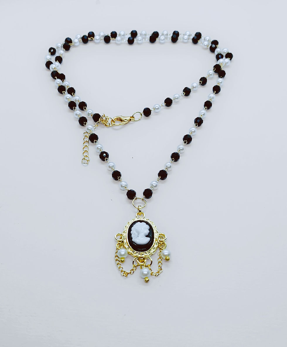 Thumbnail: Cameo Rosary Necklace