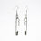 Thumbnail: Safety Pin ZigZag Drop Earrings 