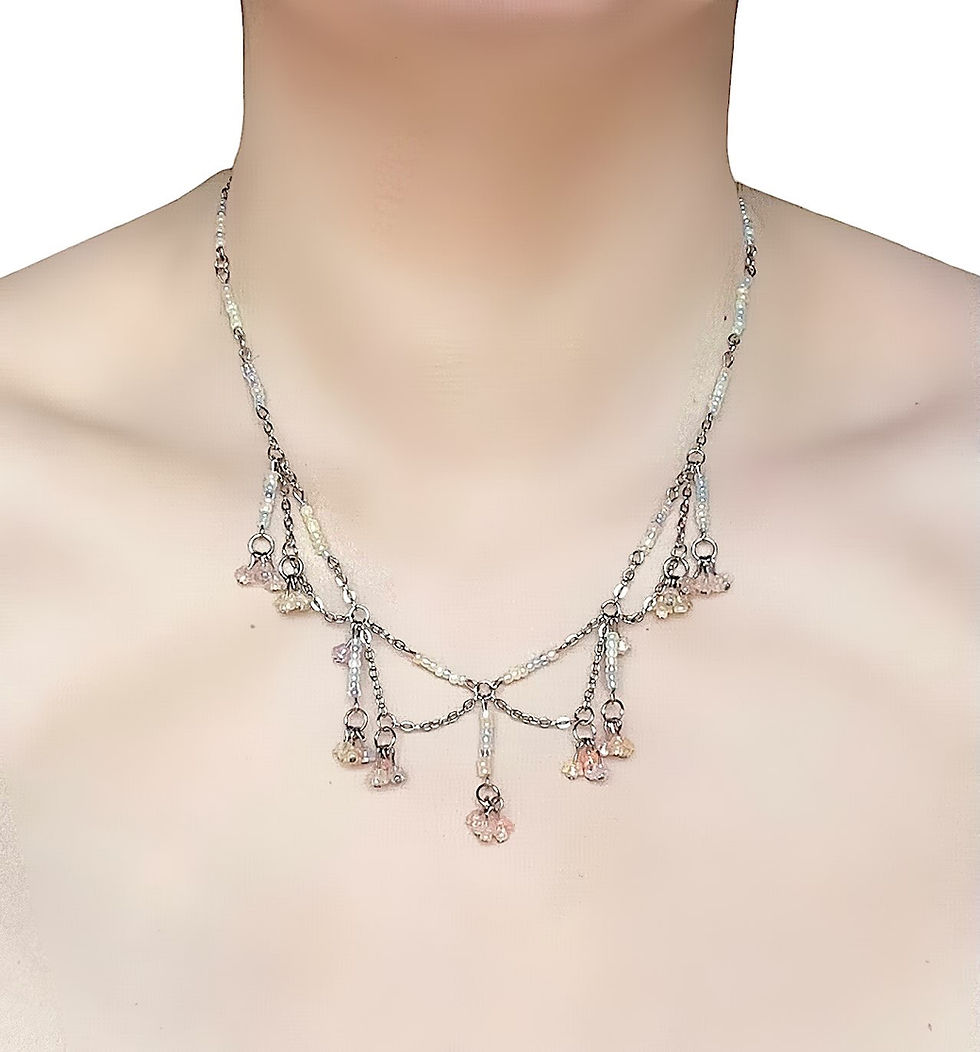 Miniatura: Pastel Faelight Garland Necklace 