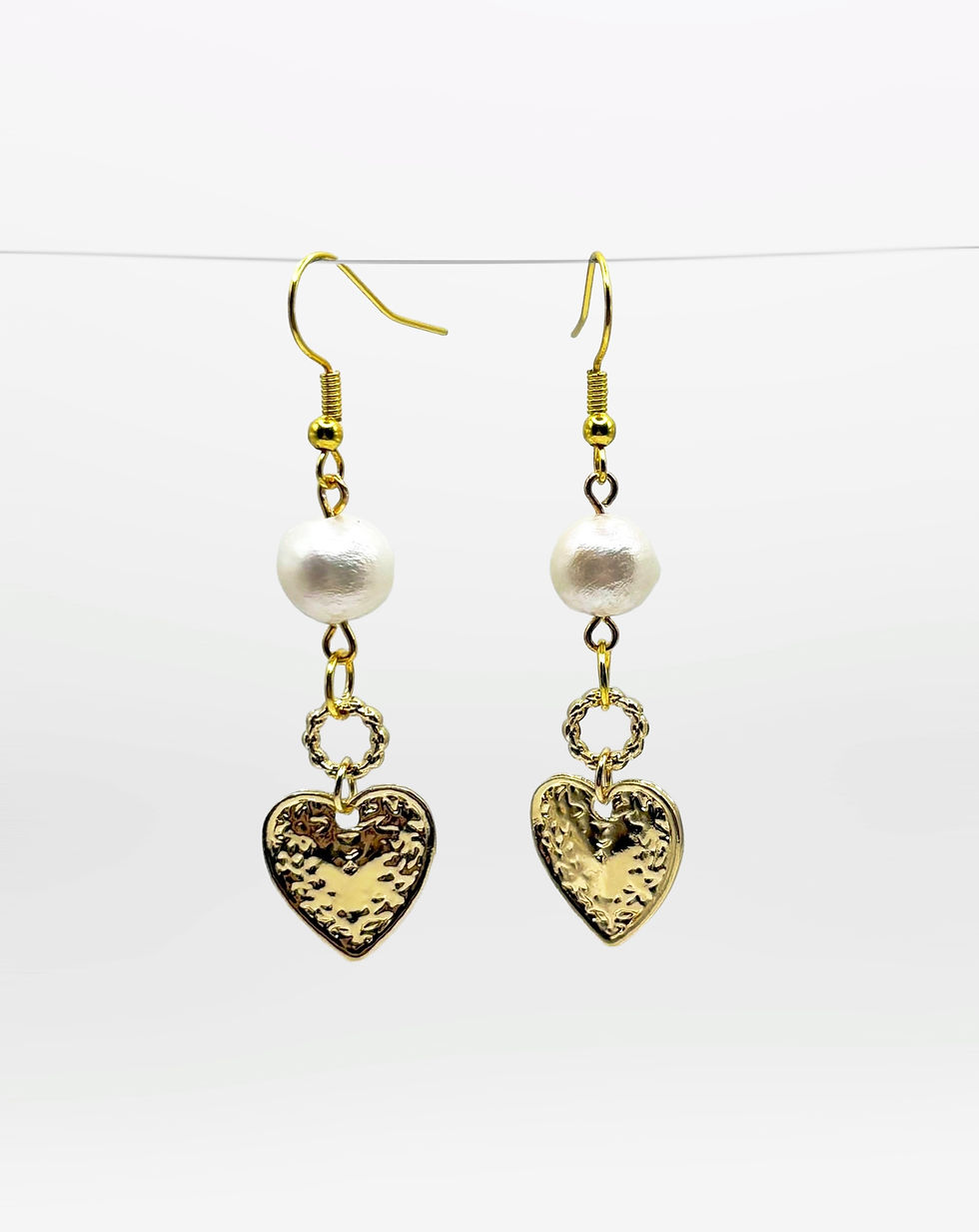 Miniature : Pearl Heart Earrings