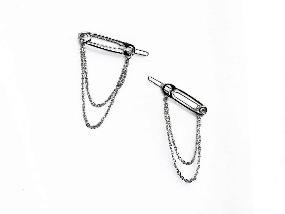 Miniatyrbild: Safety Pin Hair Clips