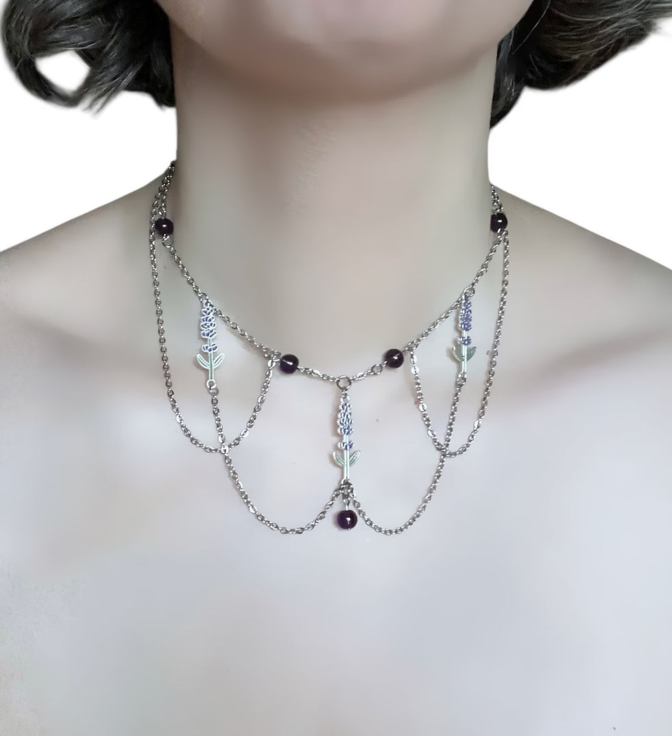 Miniatyrbild: The Lilac Cascade Necklace
