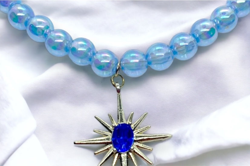 Miniaturbild: Sapphire North Star Necklace with Swarovski Crystal 