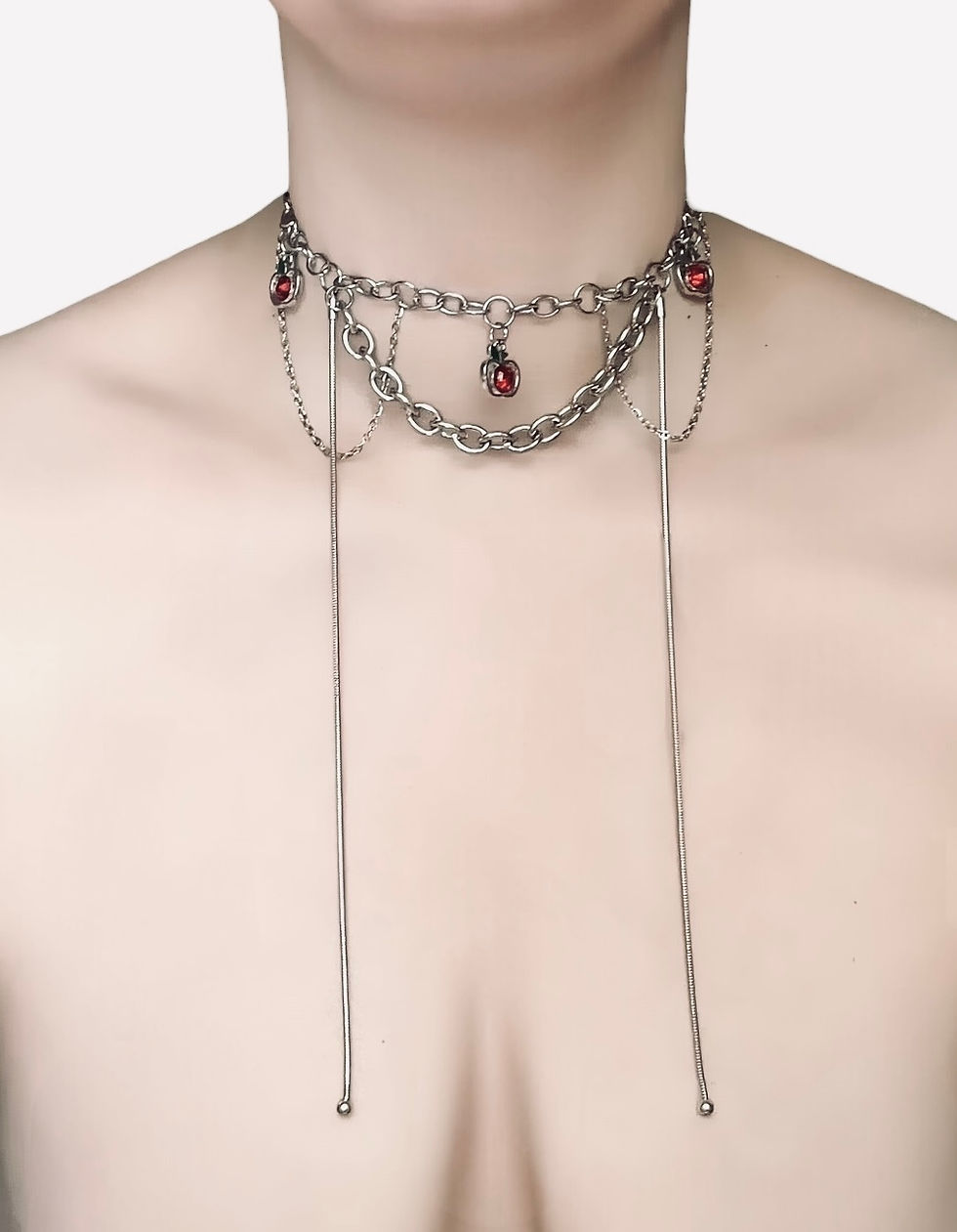 Miniature : Crimson Orchard Chain Choker