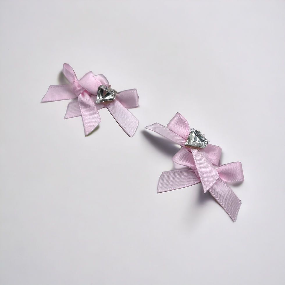 Miniatyrbild: Sugar Doll Double Bow Hair Clips