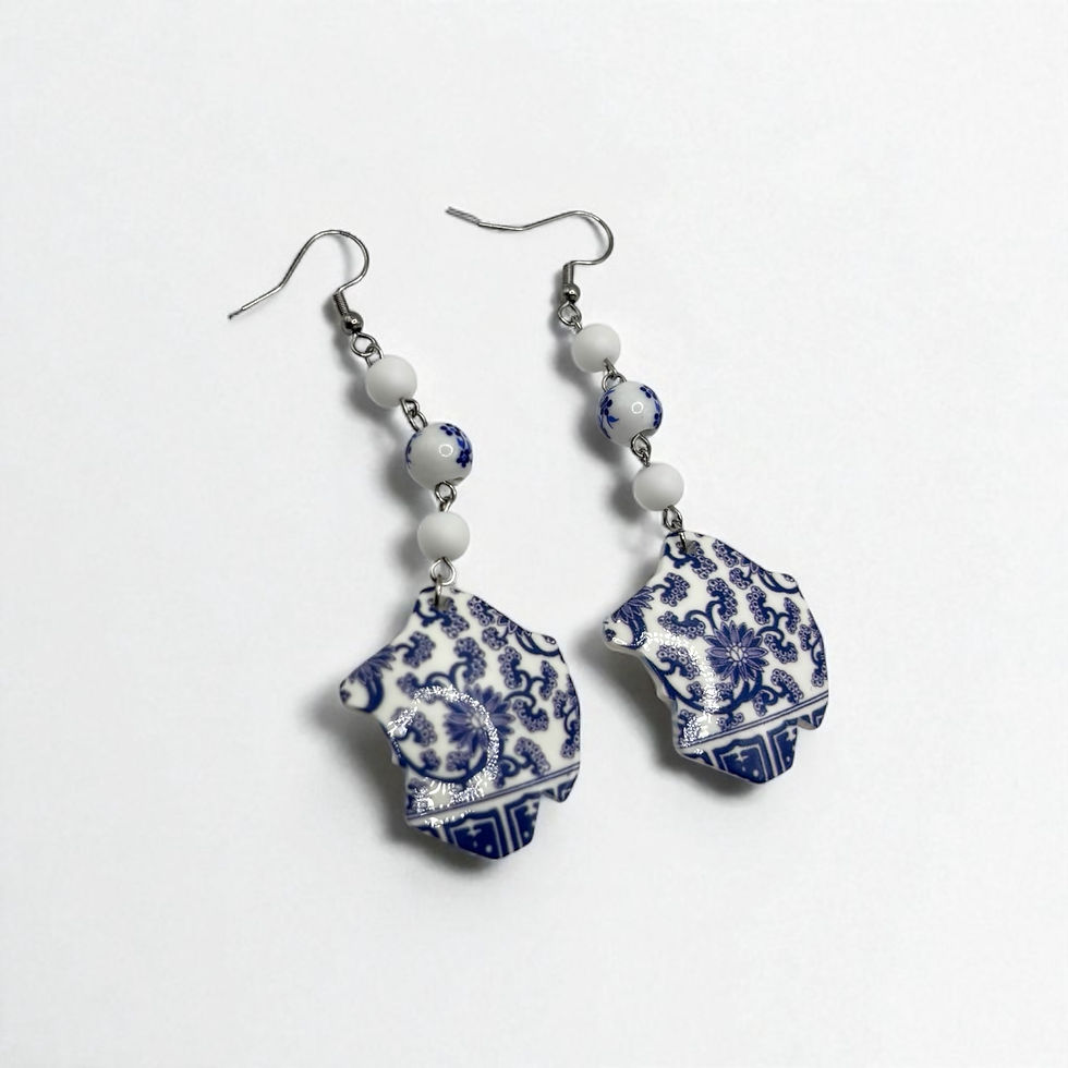 Miniature : Broken China Earrings 