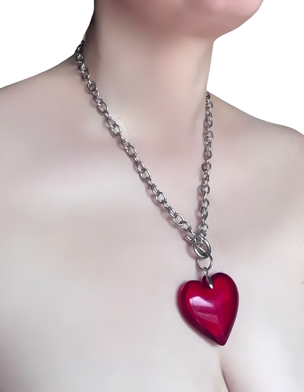 Miniature : Crimson Armour Heart Necklace 