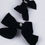 Miniatura: Black Cameo Bow Hair Clips