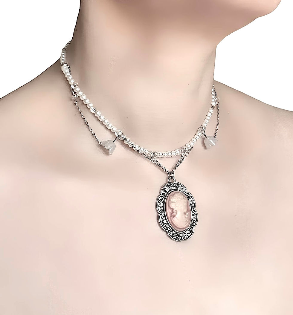 Miniatura: Primrose Cameo Necklace