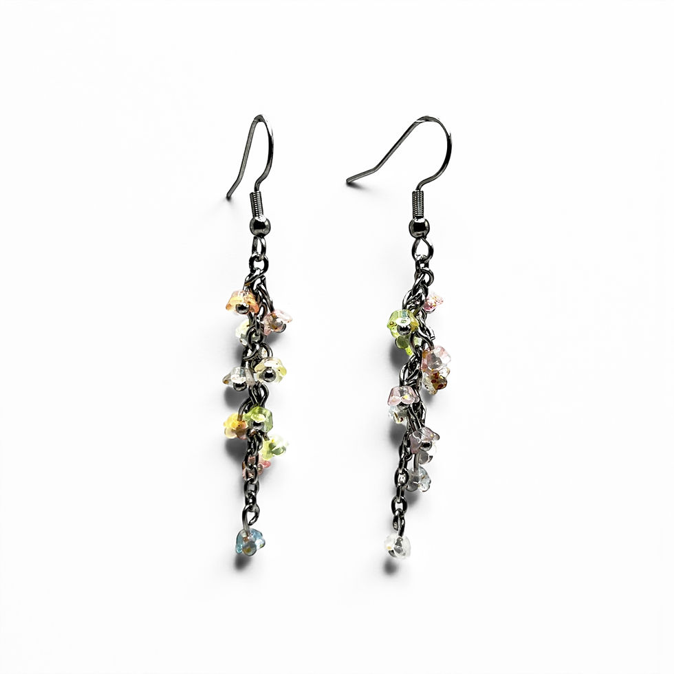 Miniature : Petal Drift Cluster Drop Earrings