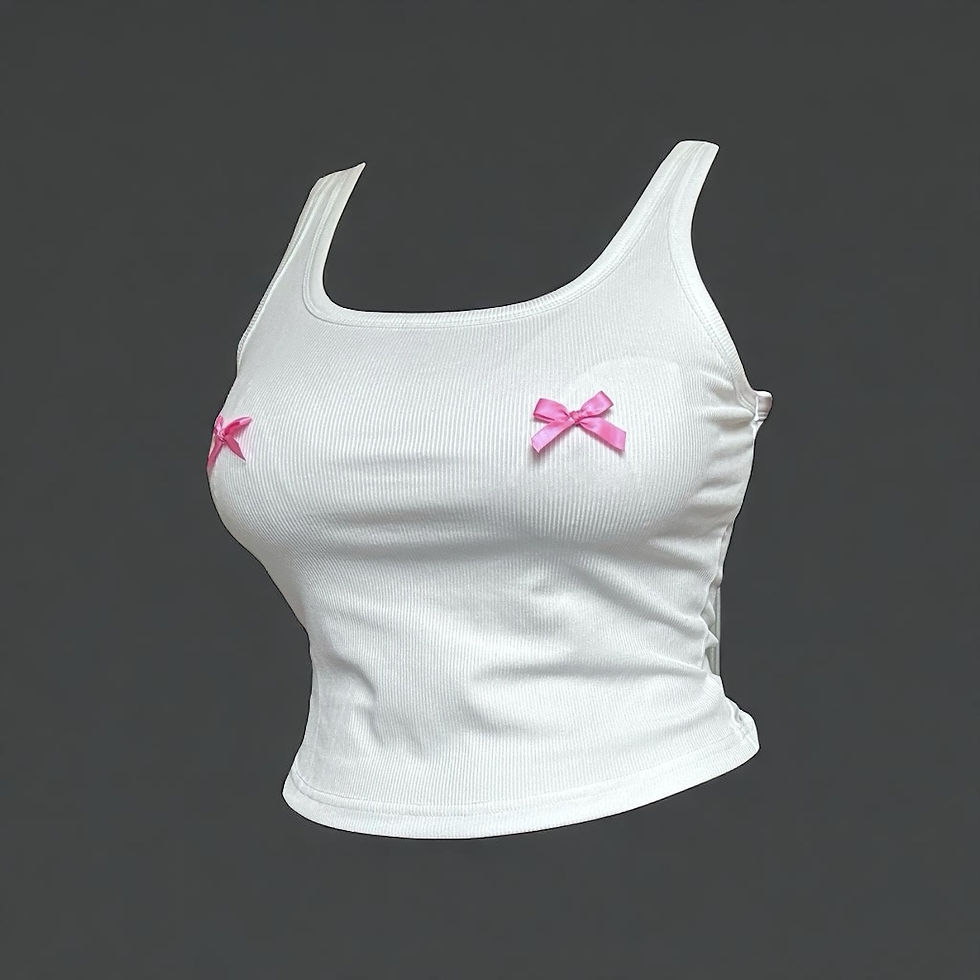Miniatyrbild: The Sugarpop Bow Crop Tank