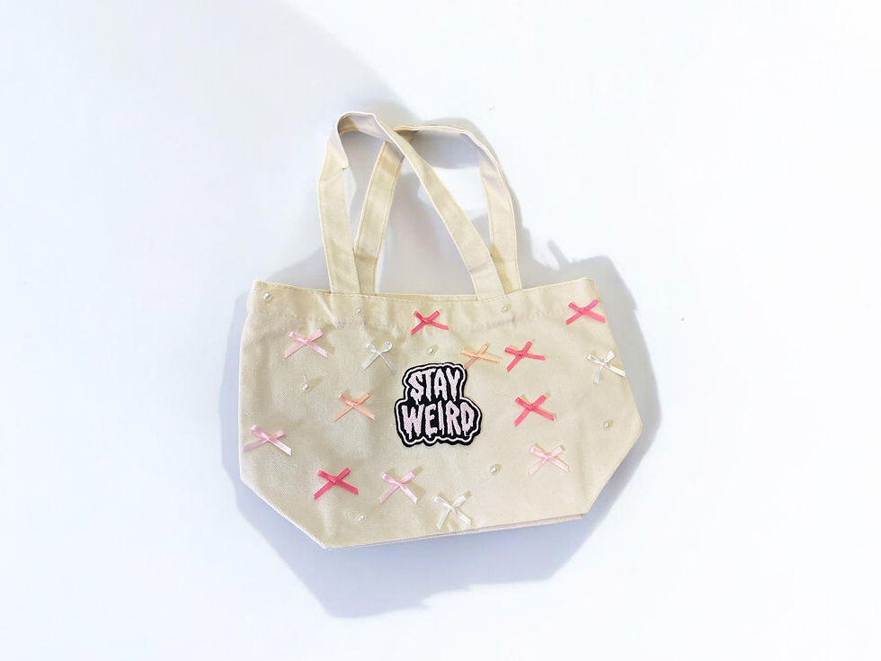 Thumbnail: Stay Weird Canvas Tote Bag