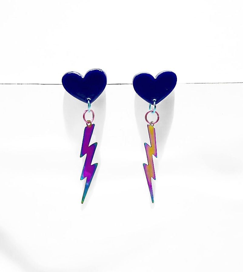 Miniatura: Electric Love Statement Earrings