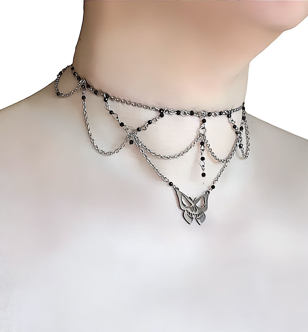 Thumbnail: Nocturne Veil Butterfly Choker 