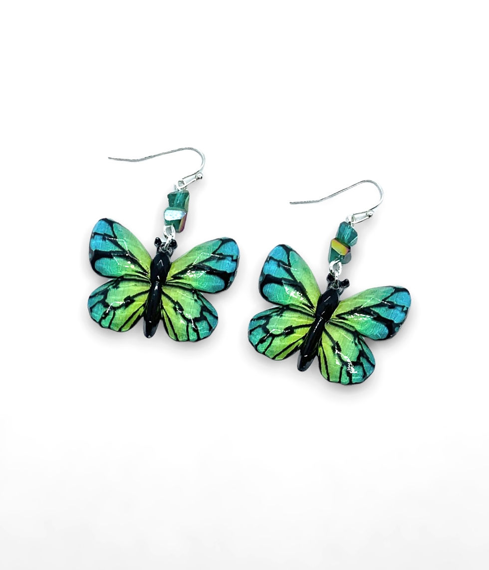 Miniaturbild: Green Hairstreak Earrings