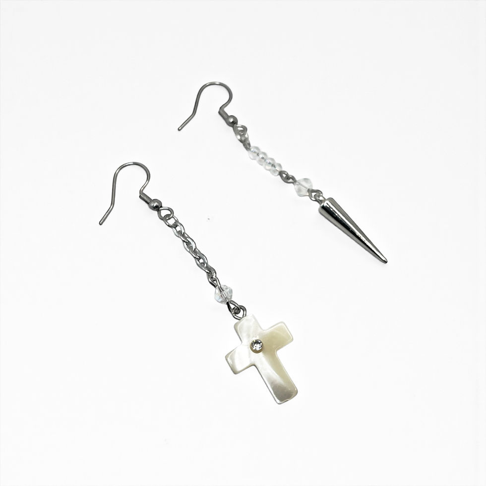 Miniatura: Sacred Divide Mismatched Earrings