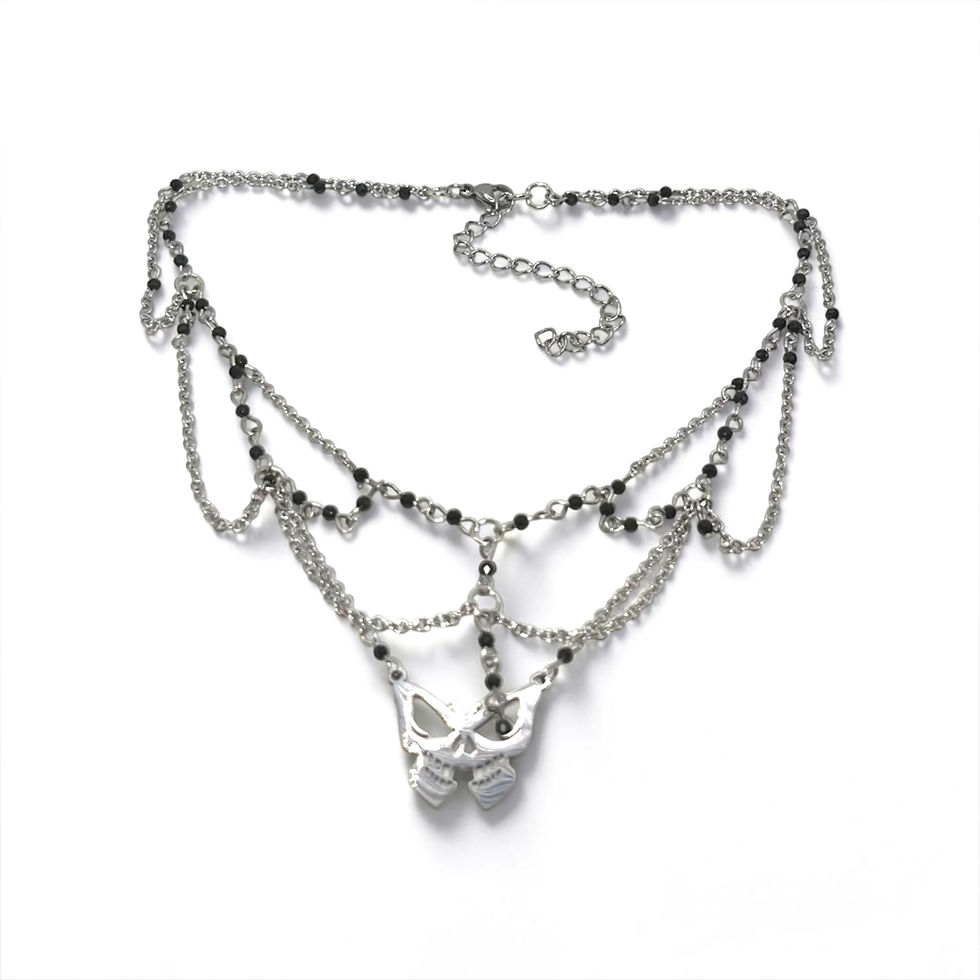 Miniatura: Nocturne Veil Butterfly Choker 