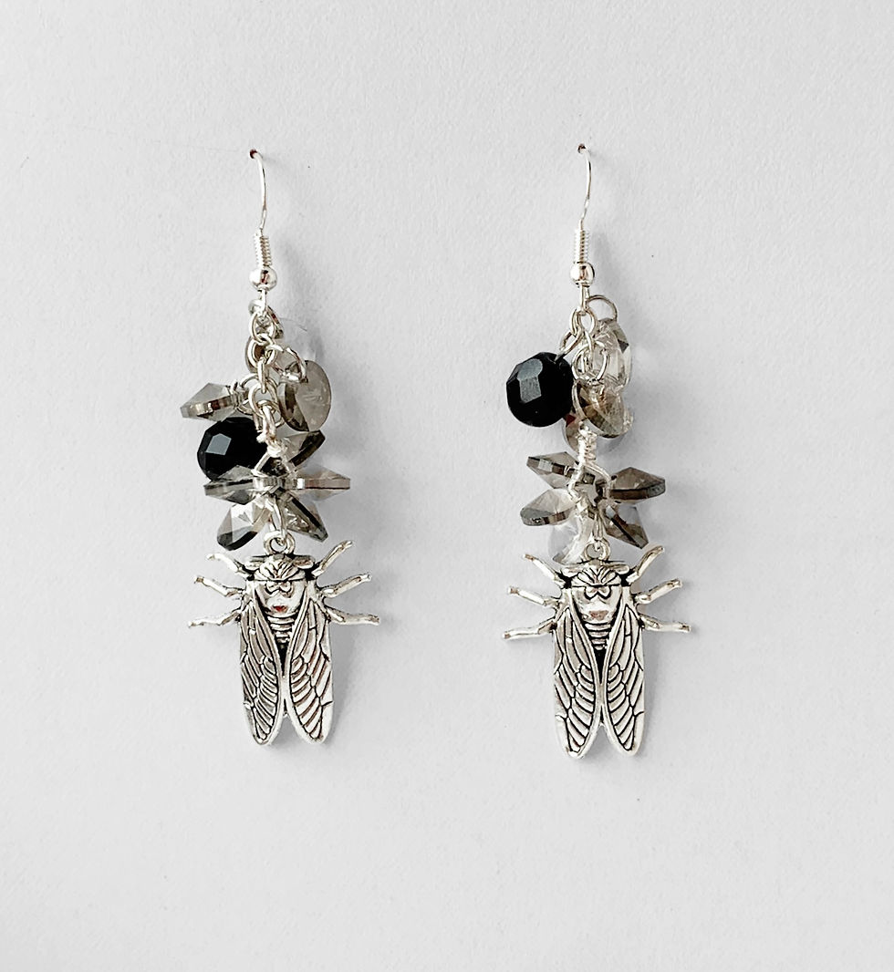 Thumbnail: Bugged Earrings  - Silver Plated Hooks