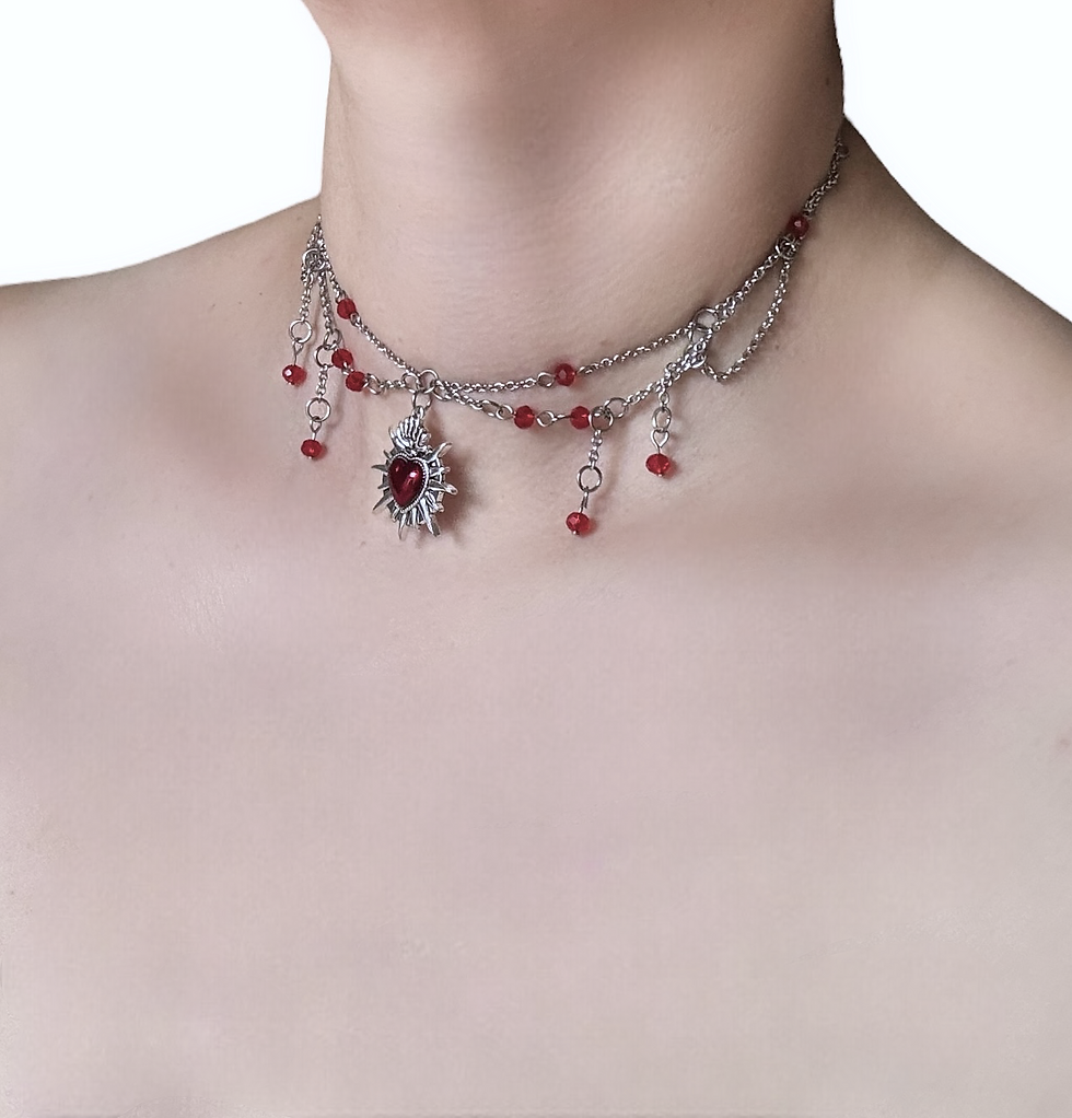Miniature : Sacred Heart Flame Choker