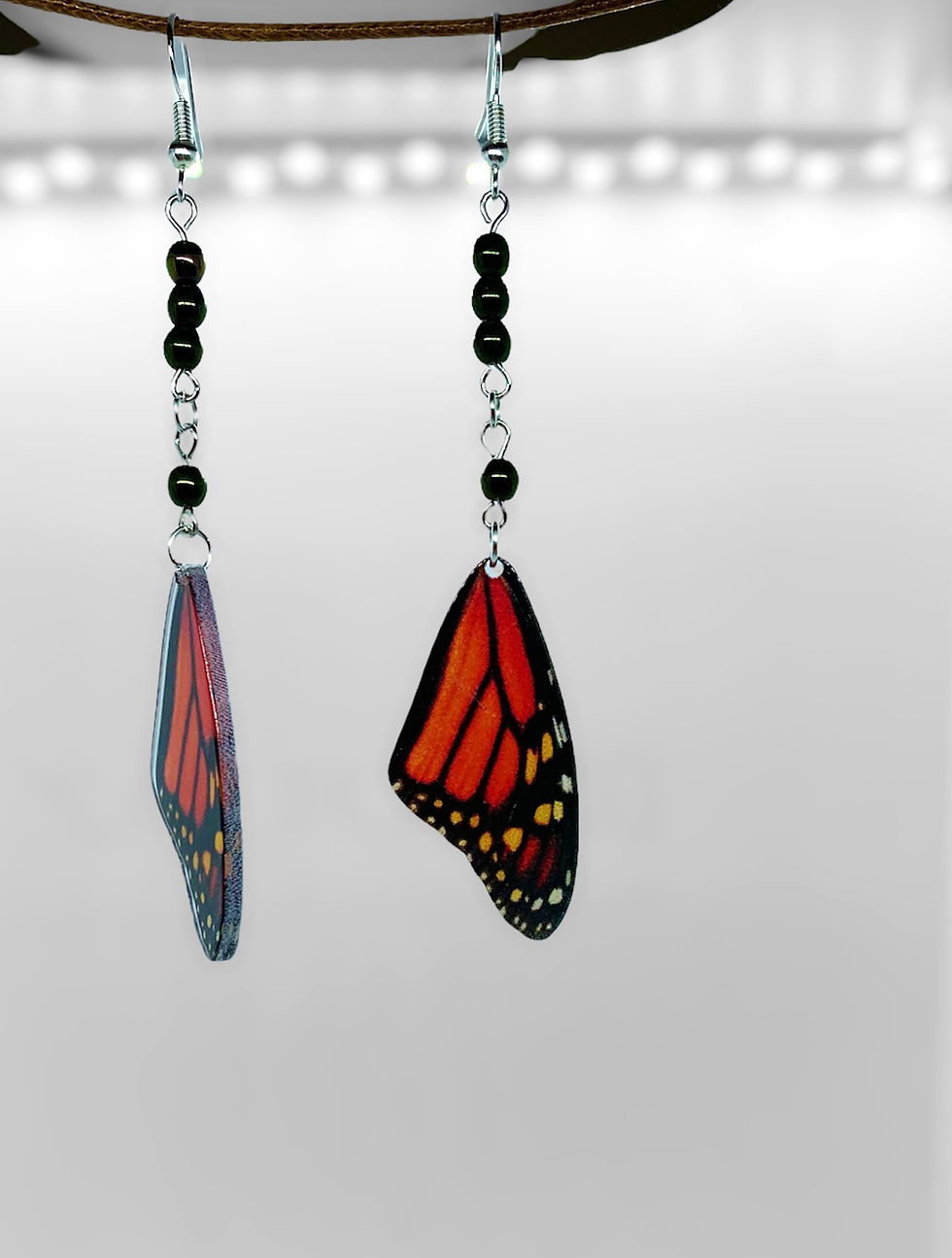 Thumbnail: Admiral Butterfly Earrings - Silver Plated
