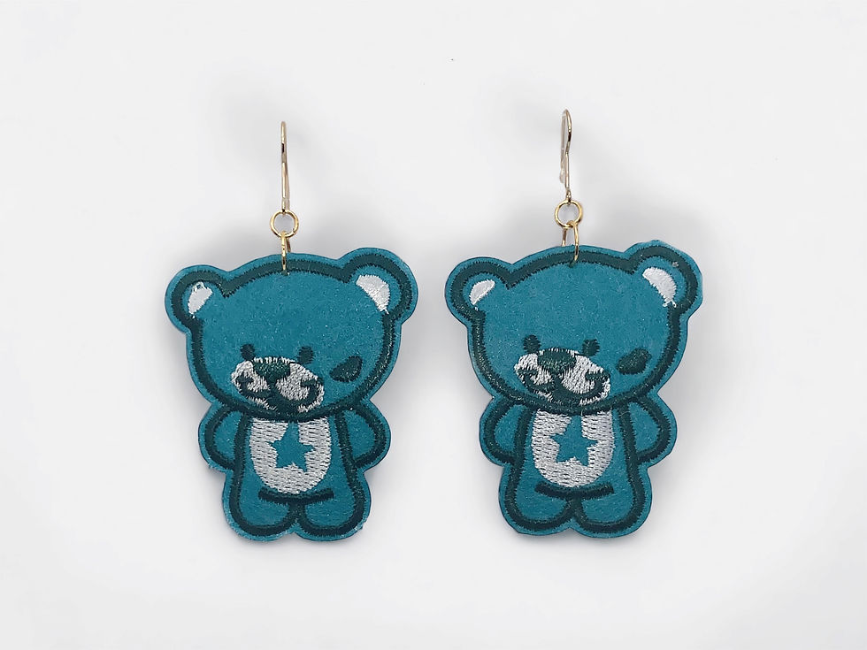 Miniature : Big Blue Bear Earrings