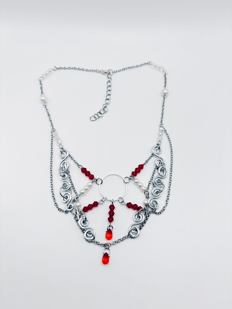 Miniature : Swirl Teardrop Necklace
