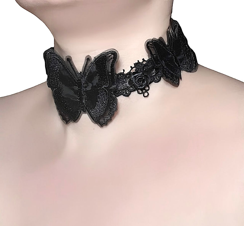 Miniaturbild: Nocturne Lace Butterfly Choker