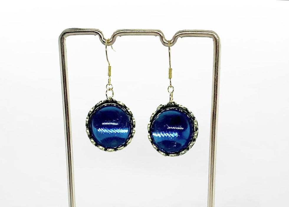 Blue Orb Earrings