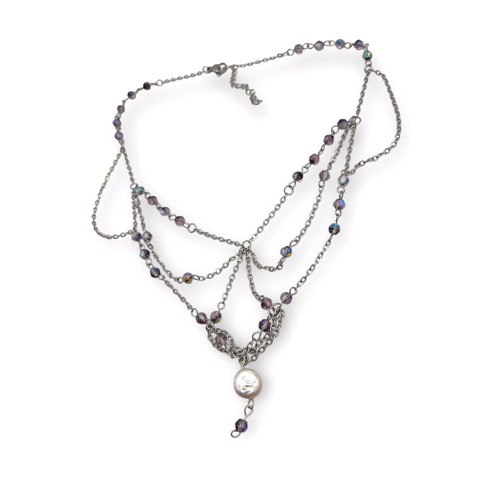 Miniatyrbild: The Violet Heirloom Baroque Pearl Choker