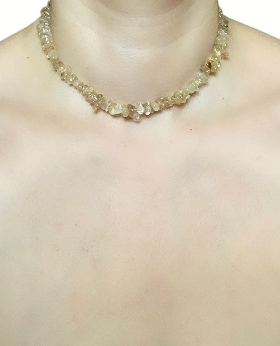 Miniaturbild: Gold Rutilated Quartz Necklace