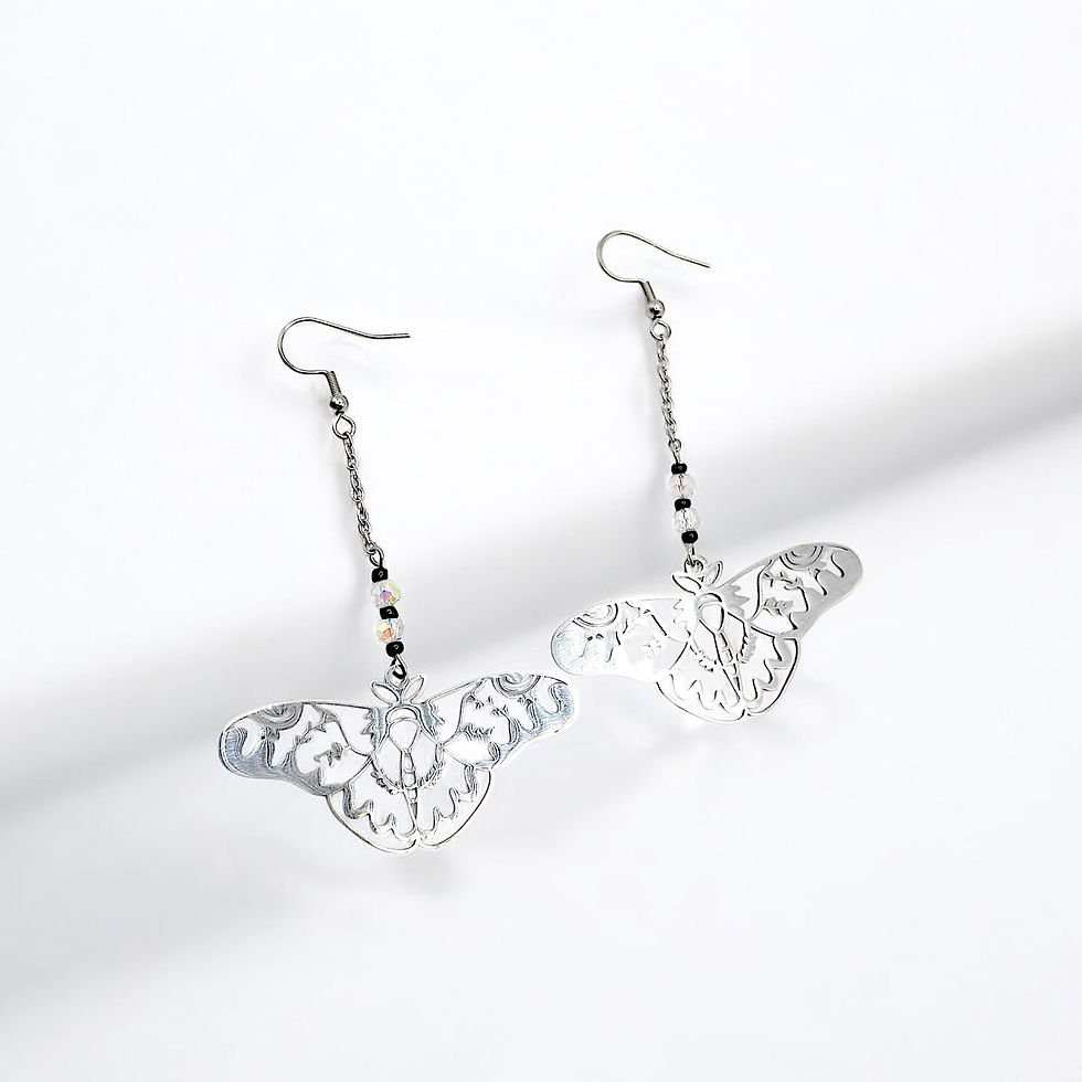 Miniature : Dance of the Moth  Earrings