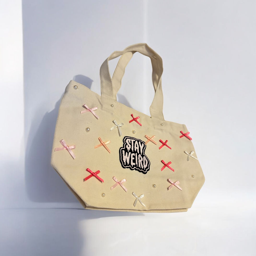 Miniatura: Stay Weird Canvas Tote Bag