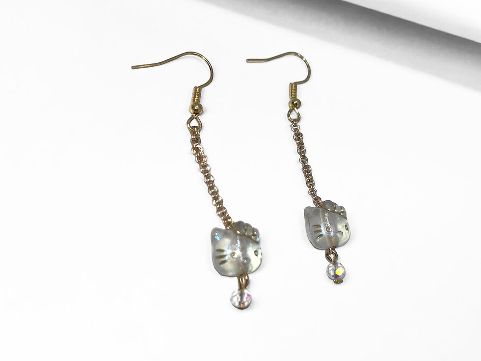 Miniatyrbild: The Dangling Kitty Earrings