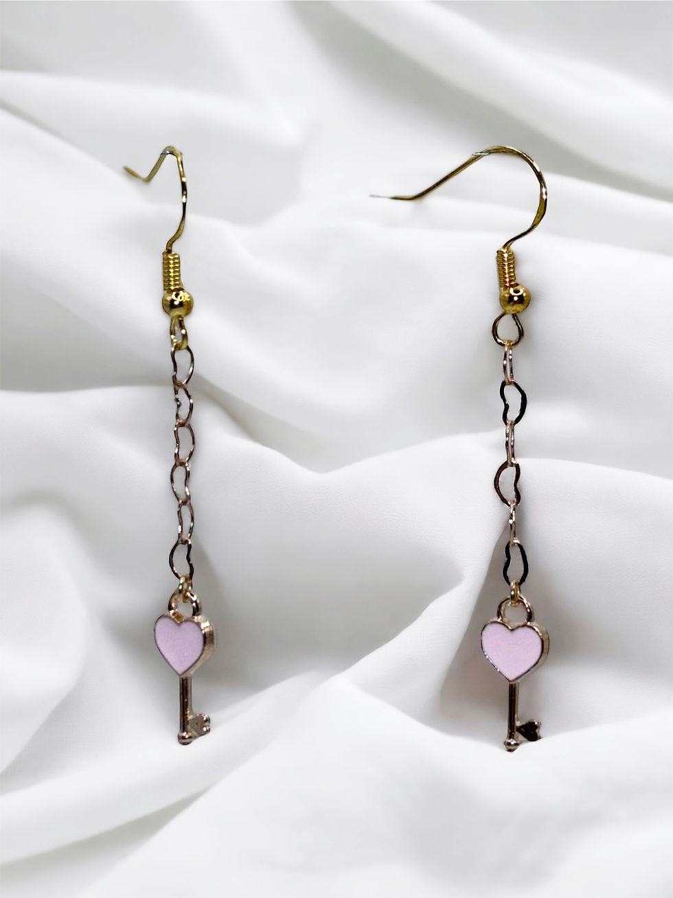 Miniature : Heart Key Earrings