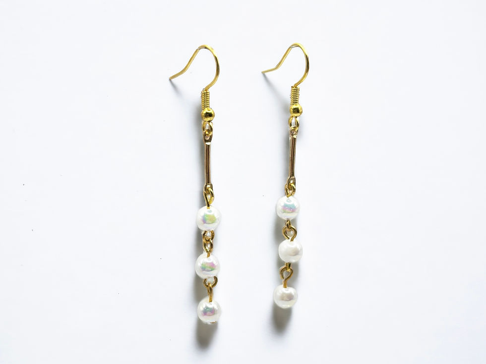 Miniature : The Triad Pearl Earrings