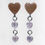 Thumbnail: Acrylic Heart Drop Link Earrings