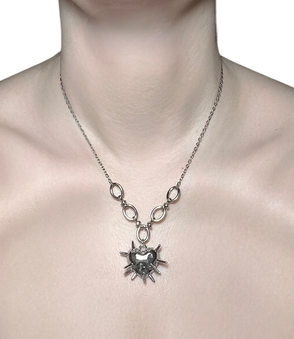 Miniature : The Thorned Heart Pendant Necklace
