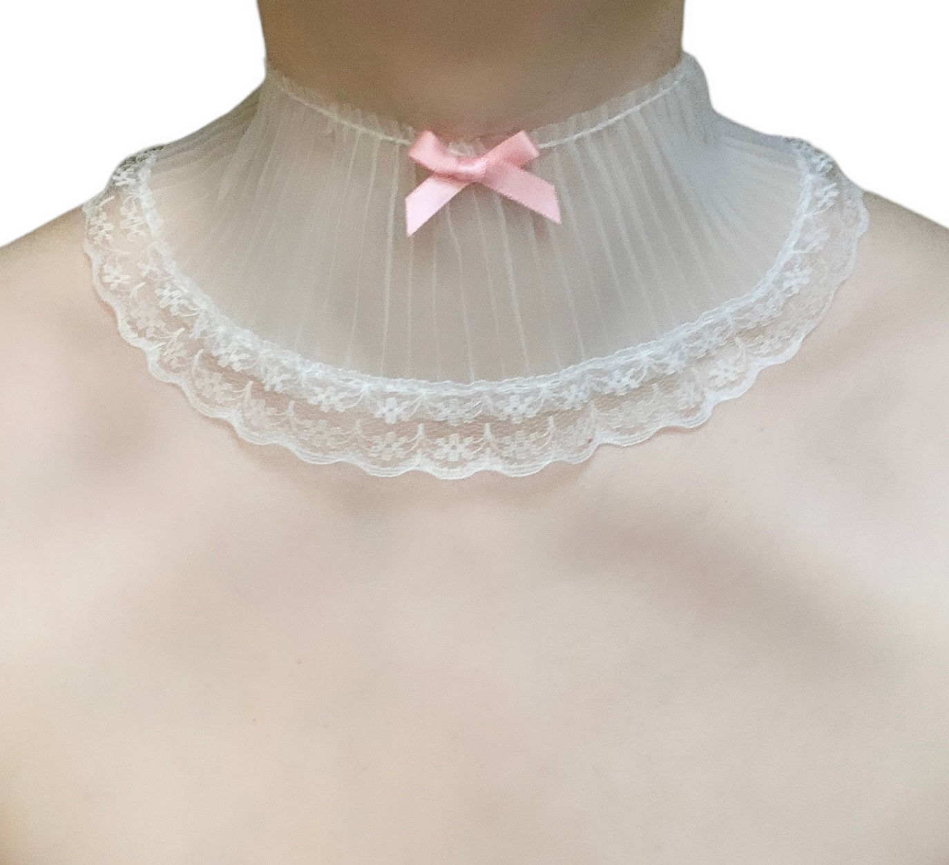 Pink Bow Angel Choker