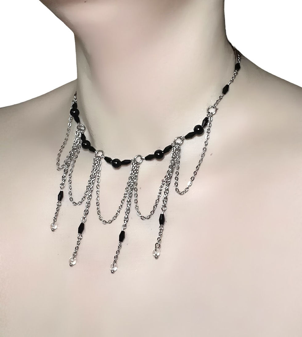 Miniatyrbild: Nightfall Chain Veil Necklace