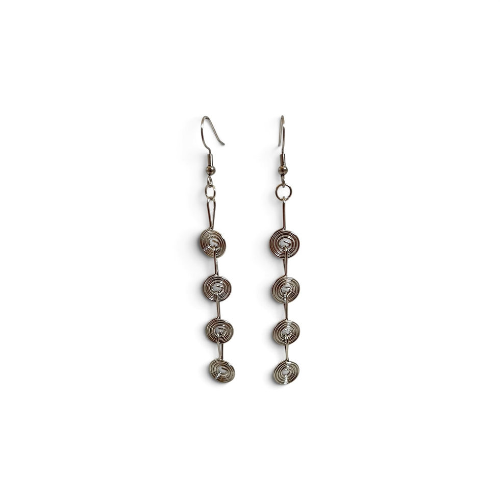 Thumbnail: Silver Static Earrings