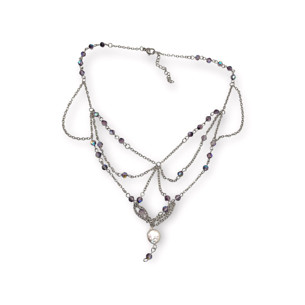 Miniatyrbild: The Violet Heirloom Baroque Pearl Choker