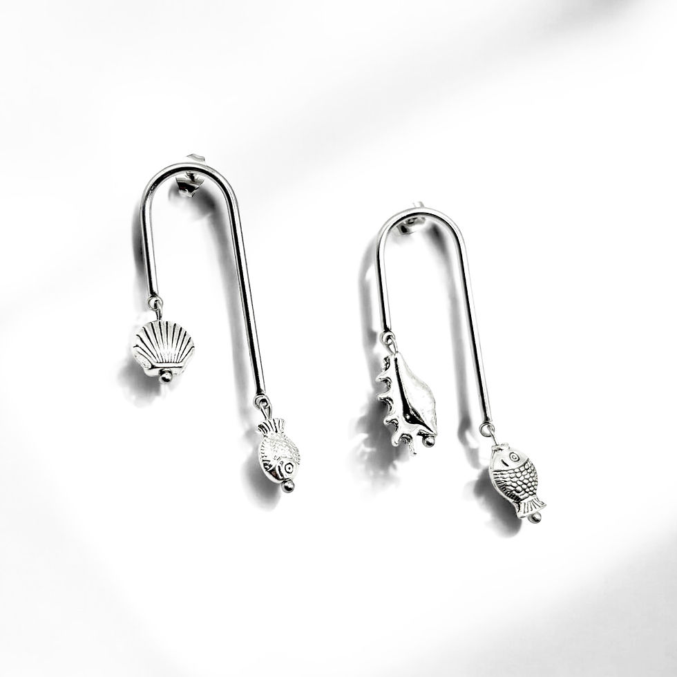 Miniature : Oceanic Oddity Mismatched Earrings 
