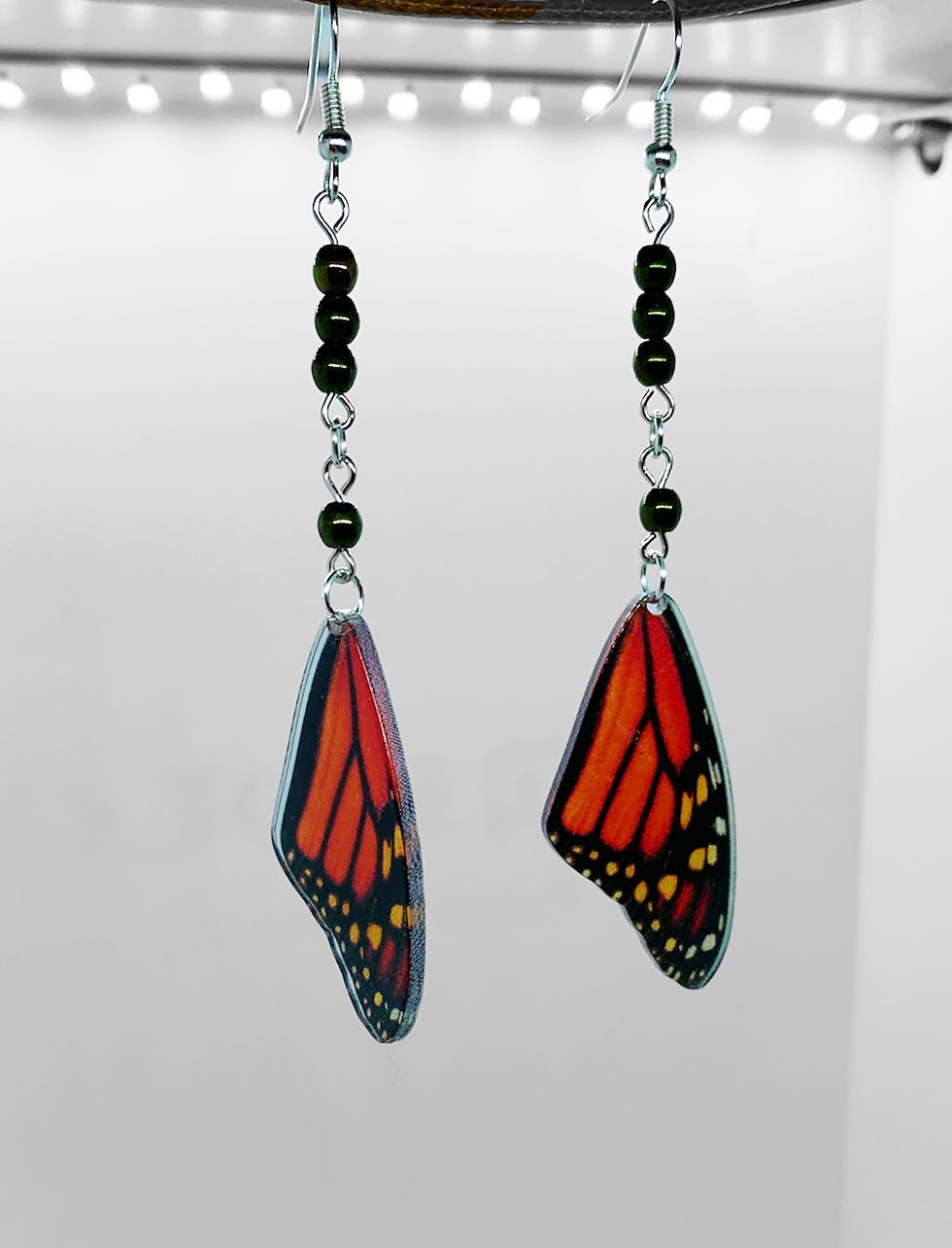 Miniature : Admiral Butterfly Earrings - Silver Plated