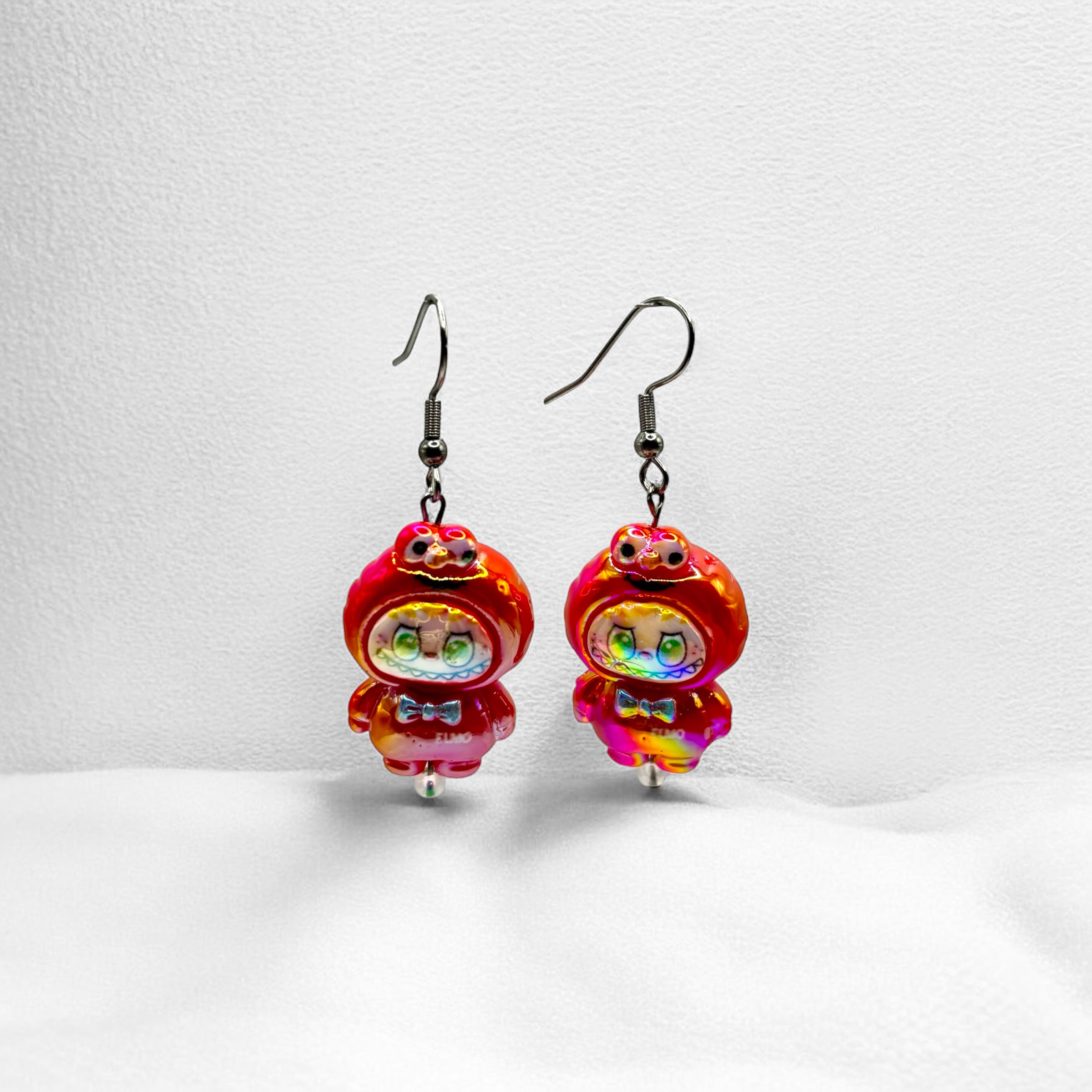 Labubu Elmo Character Earrings